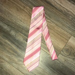 Venetto Pink Striped Tie